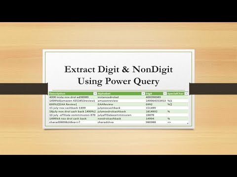 Extract Non-Digit from string using Power Query
