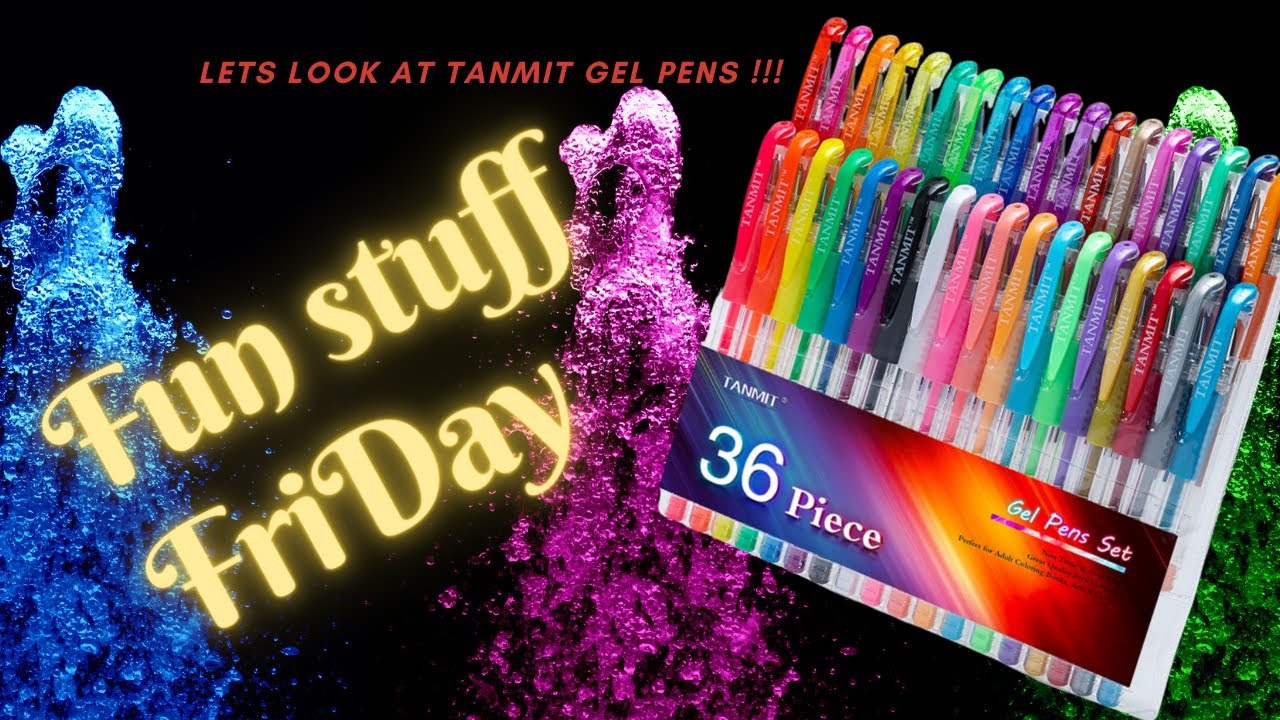 Tanmit Sparkle Gel Pens - Unboxing & Color Along 🖍 🧿 