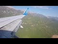 landing At Tivat Airport Montenegro  with FlyDubai