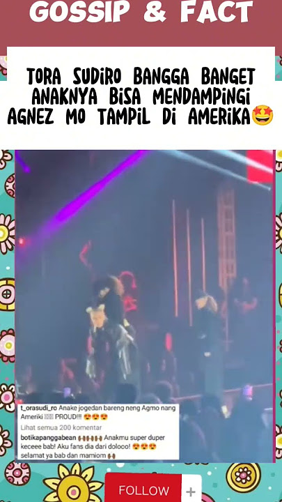 Tora Sudiro Bangga Bgt Saat Anaknya dampingi Agnez Mo Manggung Di Amrik🤩#short #agnezmo #torasudiro