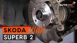 Como substituir Kit rolamento roda SKODA SUPERB (3T4) - vídeo guia