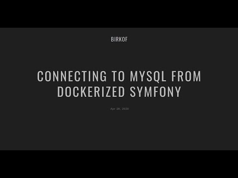 Connecting to MySQL/MariaDB from Dockerized Symfony application