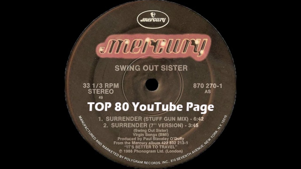 Swing Out Sister - Surrender (Stuff Gun Mix) - YouTube