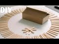 Easy way to recycle plastic bottles and cardboard boxes with wooden sticks into useful items