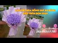 Hướng dẫn cách bó hoa hồng sáp 50 bông kiểu tròn #82