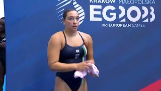 Elisa Pizzini (ITA) | 3m Springboard | Women's Diving European Game 2023