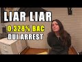 Bodycam DUI Arrest - Woman Who Denies Drinking Alcohol Blows a 0.328% BAC