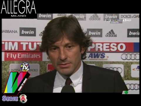 ULTIMA INTERVISTA LEONARDO ALLENATORE MILAN - MILAN JUVENTUS 3-0 - SKY HD -  15-05-2010