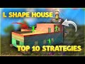 L SHAPE BUILDING STRATEGY PRO TIPS AND TRICKS IN FREE FIRE IN TELUGU