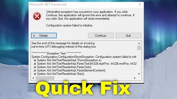Unhandled Exception Has Occurred in Your Application [2025 Guide]