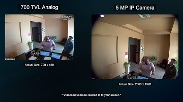 Analog vs. IP Security Camera Comparison Video Demo