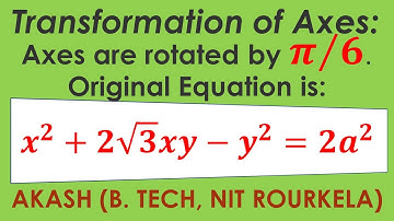 Transformation of Axes Question 4 | Maths 1B