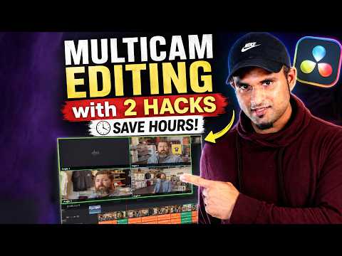 FAST MULTICAM EDITING in DaVinci Resolve | 2 HACKS | SAVE HOURS