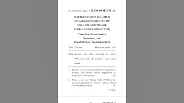 MTM-10/MTTM-10    DECEMBER-2022 QUESTION PAPER IGNOU