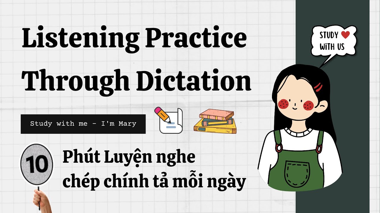 10 Phút Luyện nghe chép chính tả Tiếng Anh (14) |Study... - youtube