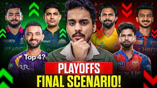 Famous IPL 2026 Points Table : KKR - PBKS - CSK - RR Playoffs Scenario | Playoffs chances 2026 IPL Net Worth
