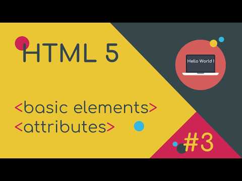 HTML#3, Basic Elements,attributes. HTML, CSS Ve Javascript Ile Web Sayfası Nasıl Geliştirilir?