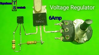 Adjustable Voltage Regulator circuit | use tip41,TL431 ic