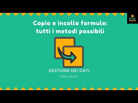 Copia e incolla formule: 5 metodi possibili - Excel Facile