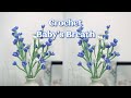 How To Crochet Baby S Breath Flower Easy Step By Step Tutorial For Beginners Crochet Flower 