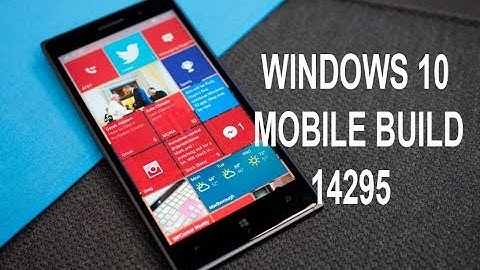Hands on Windows 10 Mobile Build 14295