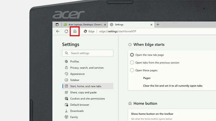 Microsoft Edge - How to Show the Home Button on the Toolbar