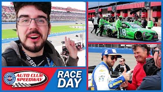 NASCAR Race Day at Auto Club Speedway | Fan Zone, Garage, Pits, Drivers, and More!