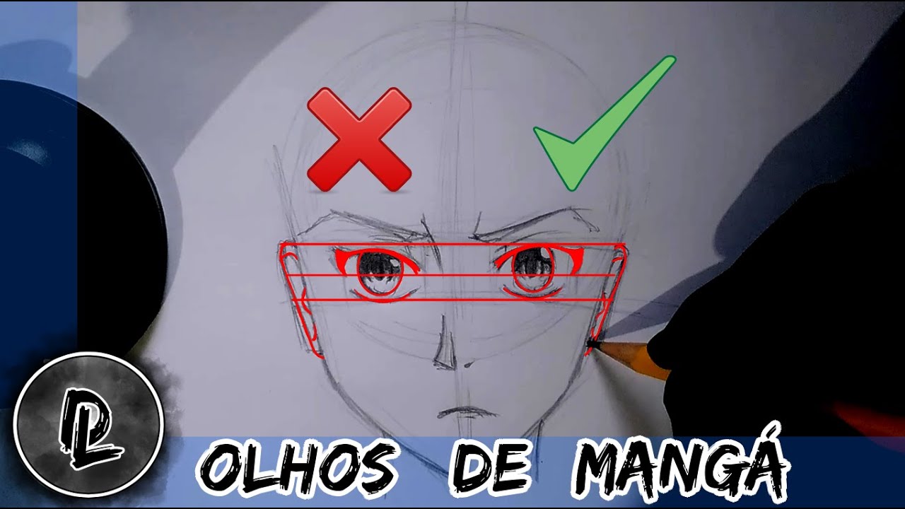 Como desenhar Mangá - Olhos #1 