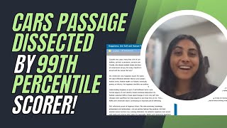 MCAT CARS Passage Walkthrough by 131 CARS (522 MCAT) Scorer