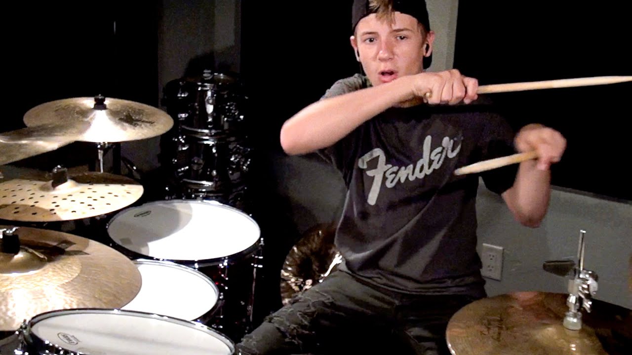 Smoke on the Water (drum cover) age 12