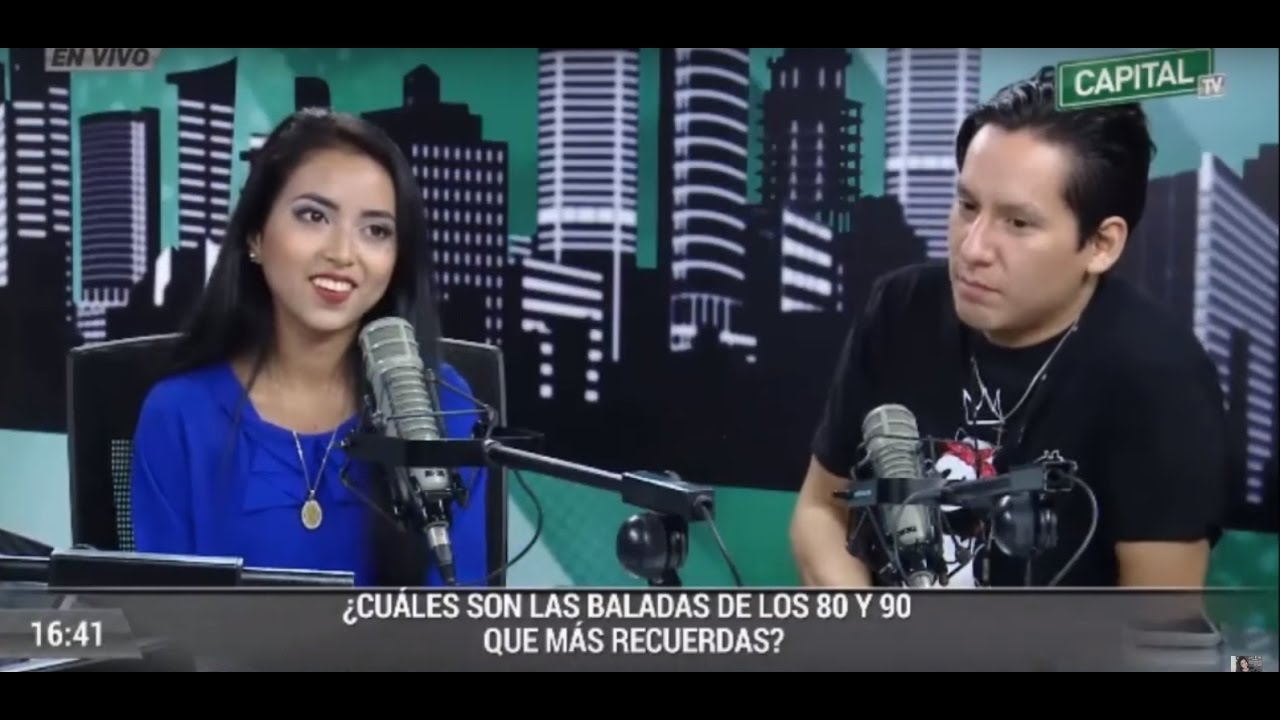 Lita Pezo y Daniel Rioja en Entrevista por Radio TV CAPITAL con la Srta. Adriana Quevedo