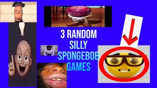 3 Random Silly Spongebob Games