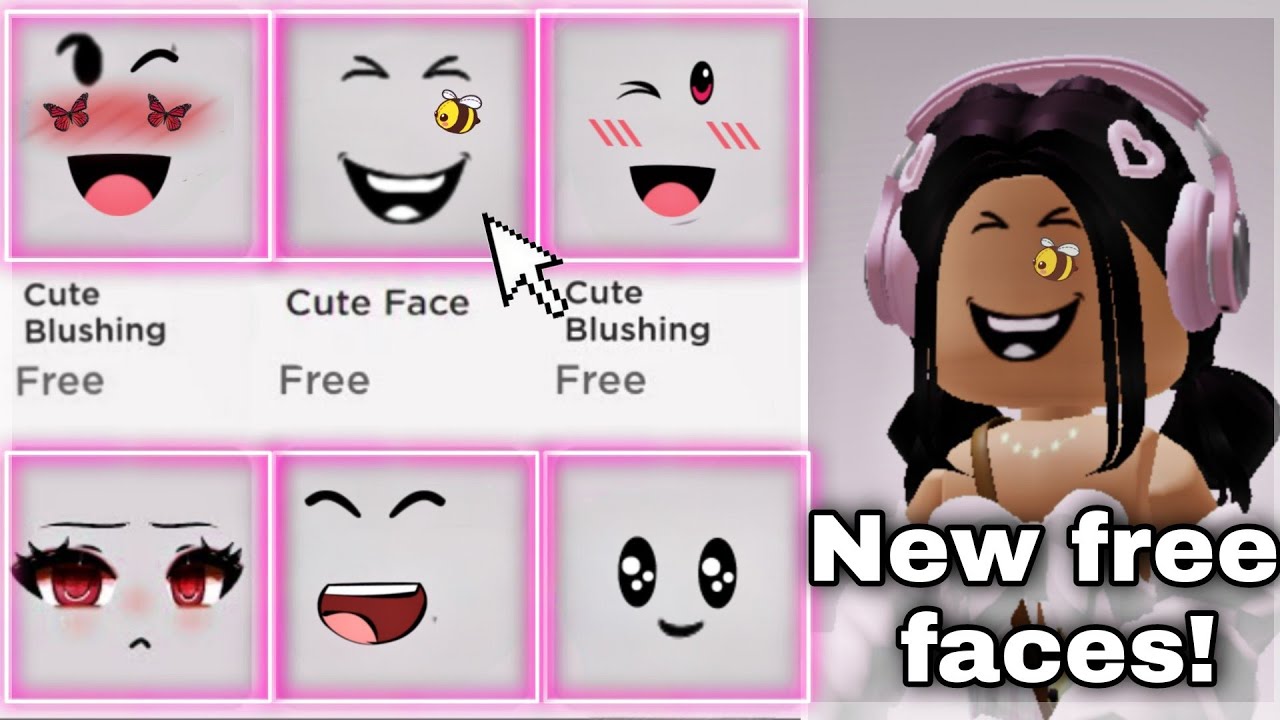 how to create your OWN ROBLOX face for FREE!