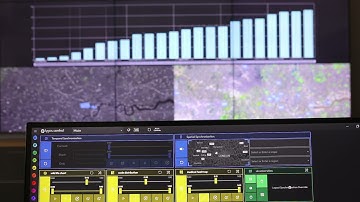 Spatial Data Filters on Collage of Visualizations and Maps on Video Walls