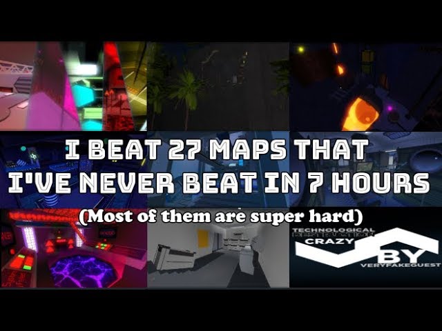 I Beat 27 Maps That I Ve Never Played In 7 Hours Flood Escape 2 Youtube - roblox fe2 how to spawn crazy map