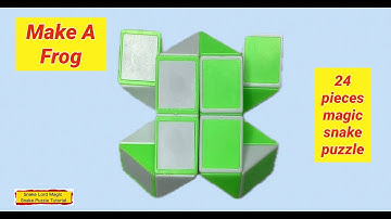 Make A Frog (2) - 24 Pieces Magic Snake Puzzle #snakelordmagicsnakepuzzletutorial 