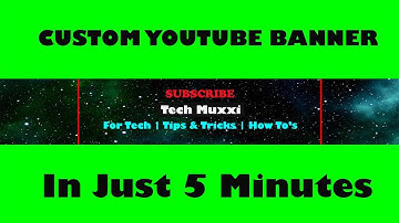 How to create a simple youtube banner in just 5 minutes...very easy 👌👌
