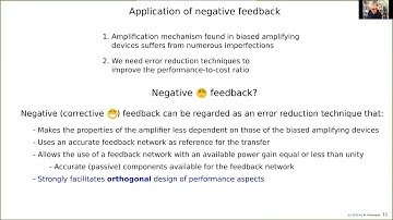 2020 7 1 Session 4 1A Amplifiers application of negative feedback introduction