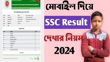 মোবাইলে SSC 2024 রেজাল্ট দেখার নিয়ম | ssc result kivabe dekhbo 2024 | ssc 2024 result dekhar niyom