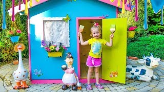 Детский игровой домик своими руками / Colorful playhouse for kids
