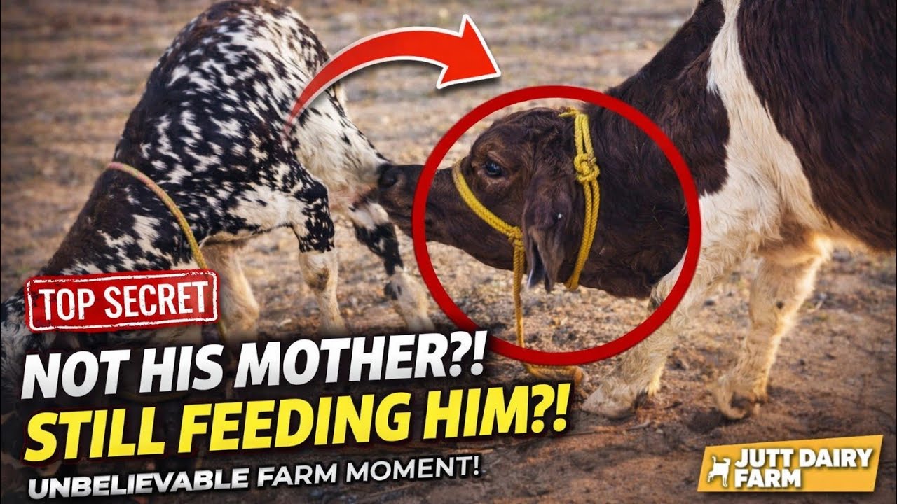 WAIT… A Calf Drinking Goat’s Milk?! 😲 You Won’t Believe This Farm Moment!”