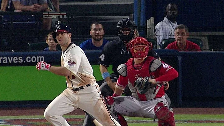 LAA@ATL: La Stella rips a two-run double for 4-3 lead