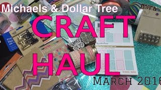 Michaels Craft Haul // whats New? // dollar tree & moreMarch 2016 | I'm A Cool Mom