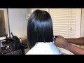 BLUNT BOB CUT ON NATURAL HAIR