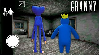 How to play as Blue Rainbow Friend and Huggy Wuggy in Granny's Old House! screenshot 2