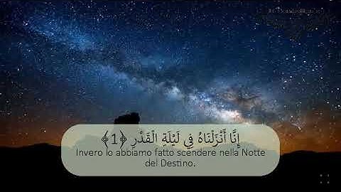 italiano arabo - سورة القدر - قران مترجم عربي ايطالي