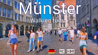 Münster Germany/ Walk to discover the most beautiful spots in the city 4k 60fps/ Walkingtour ☀️2023