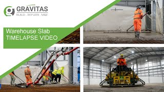 Warehouse Floor Construction - Time Lapse Vide