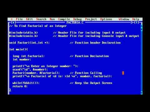Factorial Using Pointer