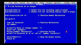 Factorial Using Pointer